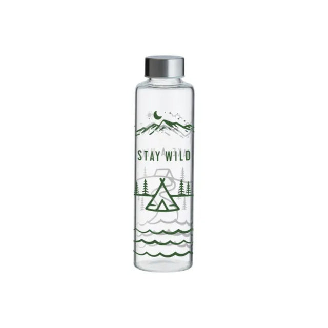Typhoon Pure 600ml Stay Wild Glass Bottle - Old Railway Line Garden Centre