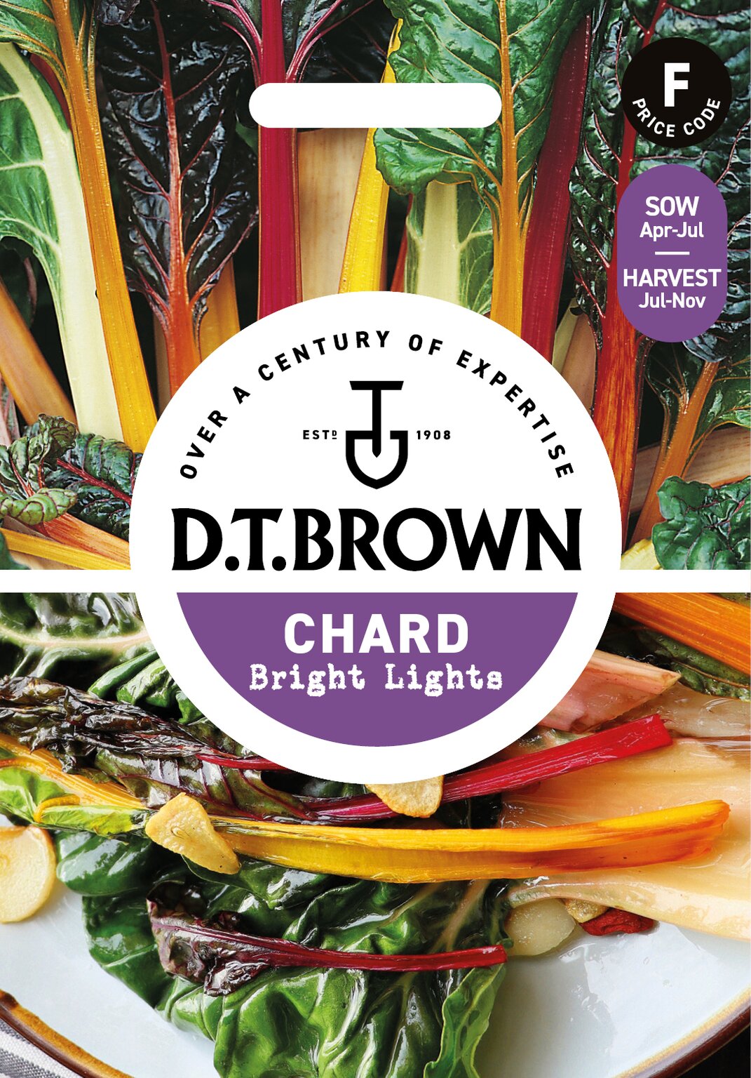 D.T. Brown  'Bright Lights' Chard Seeds