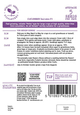 D.T. Brown 'Socrates F1' Cucumber Seeds