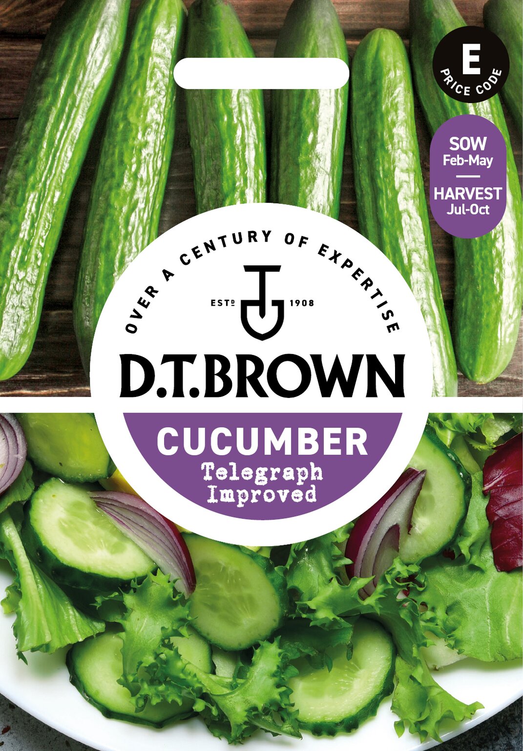 D.T. Brown 'Telegraph Improved' Cucumber Seeds