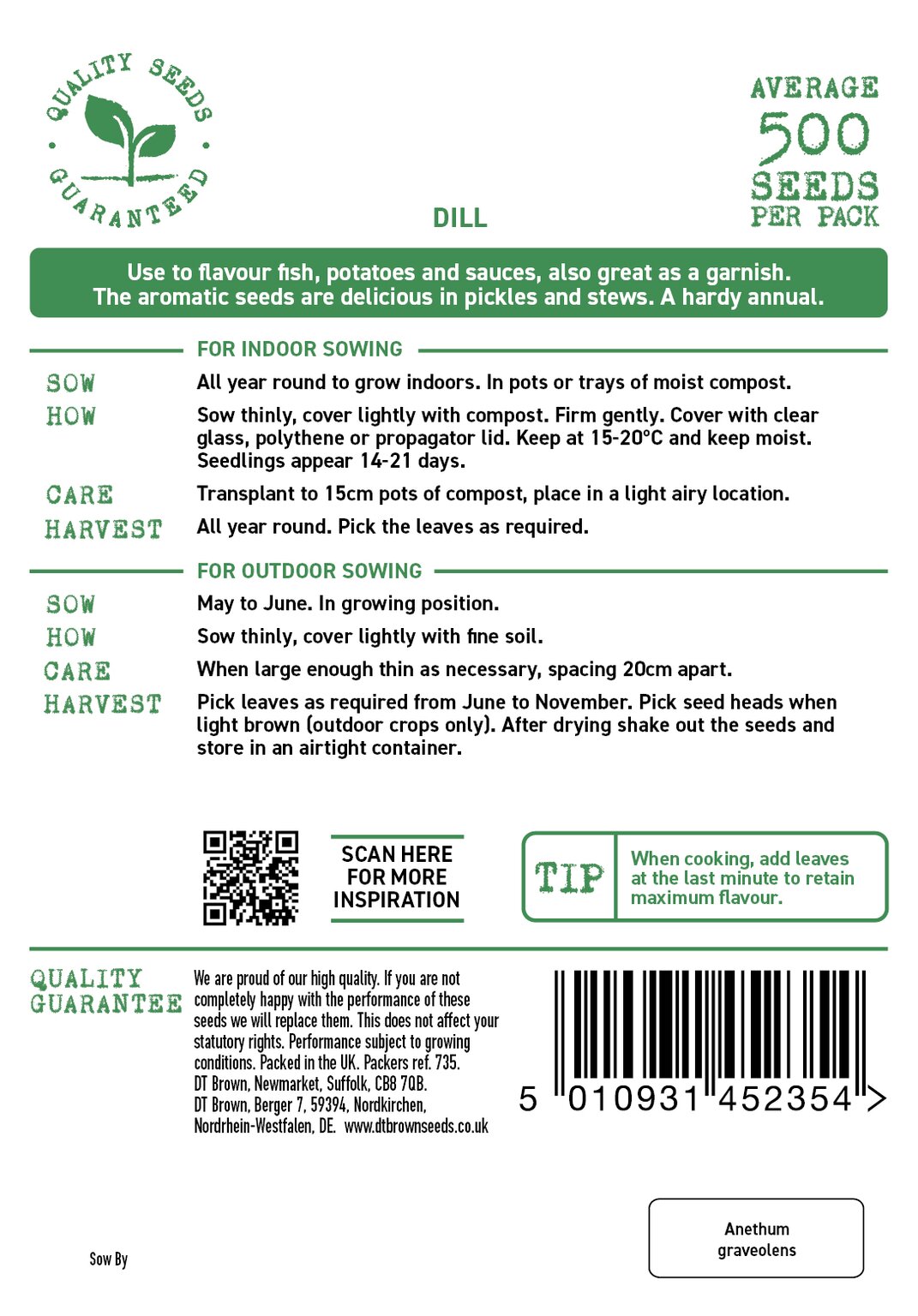D.T. Brown Dill Seeds