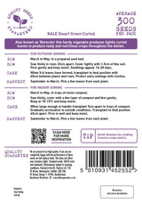 D.T. Brown 'Dwarf Green Curled' Kale Seeds
