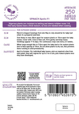 D.T. Brown 'Apollo' Spinach F1 Seeds