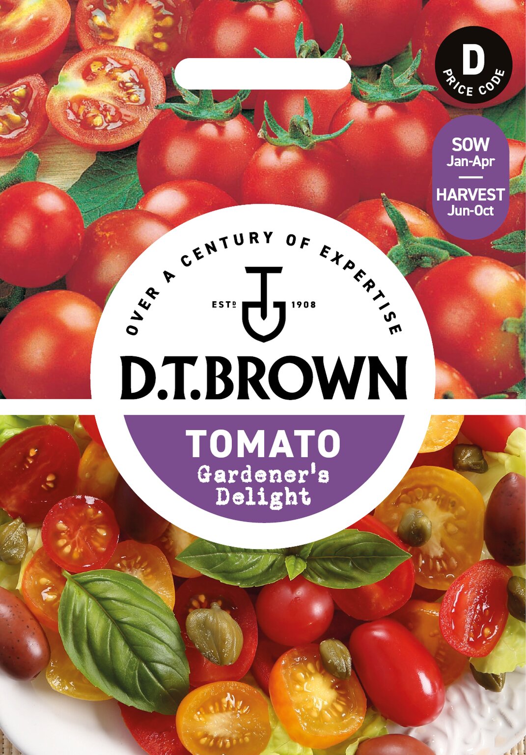 D.T. Brown 'Gardener's Deligh' Tomato  Seeds