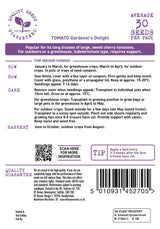 D.T. Brown 'Gardener's Deligh' Tomato  Seeds