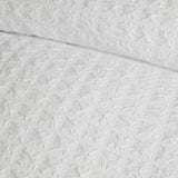 Ulster Weavers Embossed Grid Duvet Cover Set in White - Single