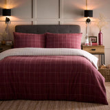 Ulster Weavers Wynn Duvet Cover Set in Burgundy - King