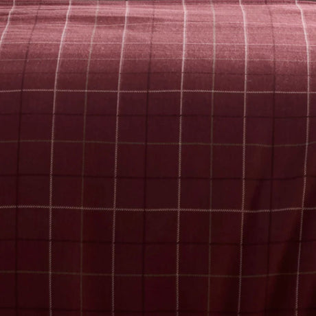 Ulster Weavers Wynn Duvet Cover Set in Burgundy - Super King
