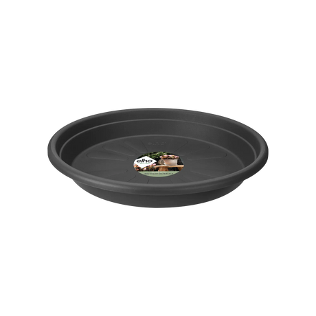 Elho 19cm Universal Round Plant Pot Saucer - Anthracite