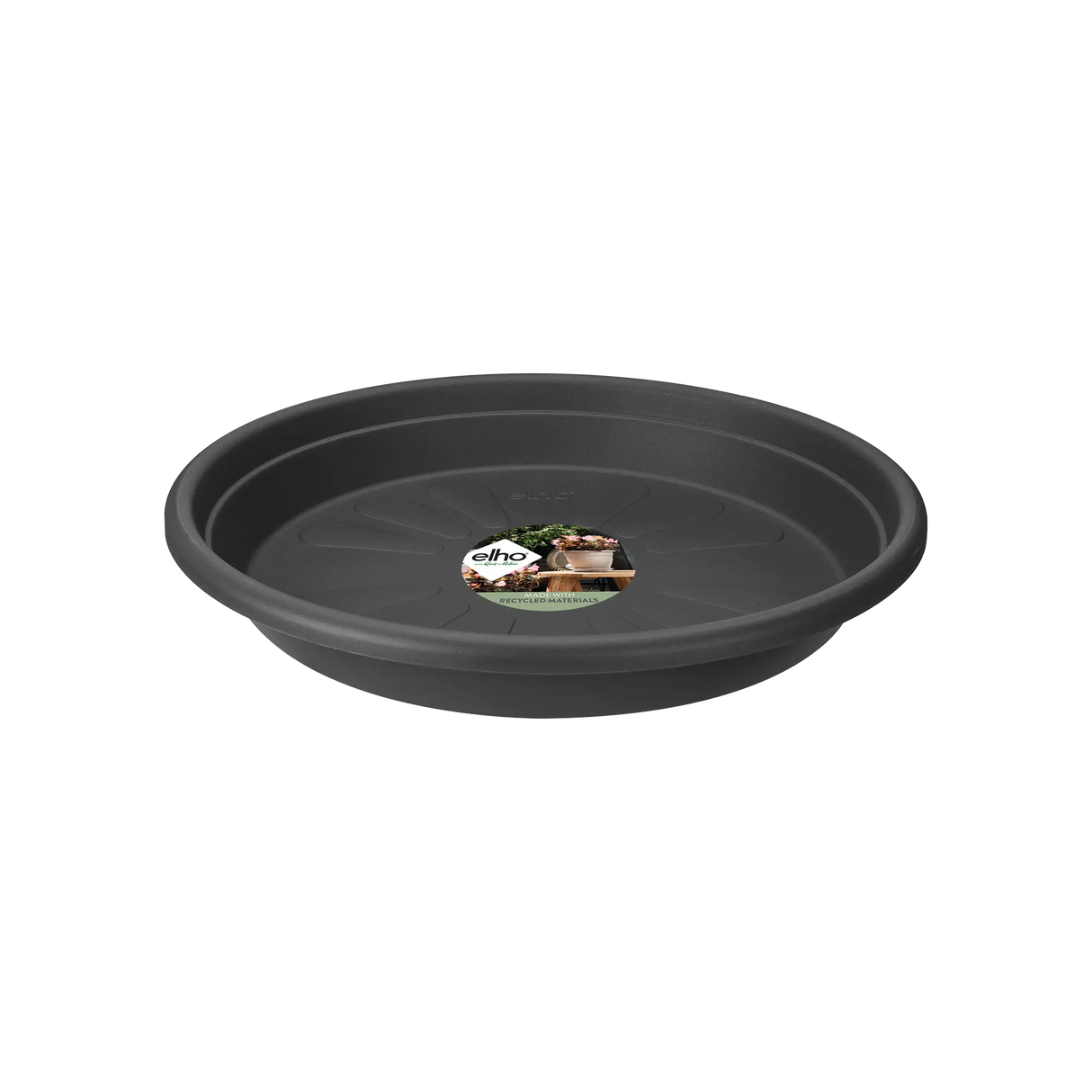 Elho 25cm Universal Round Plant Pot Saucer - Anthracite