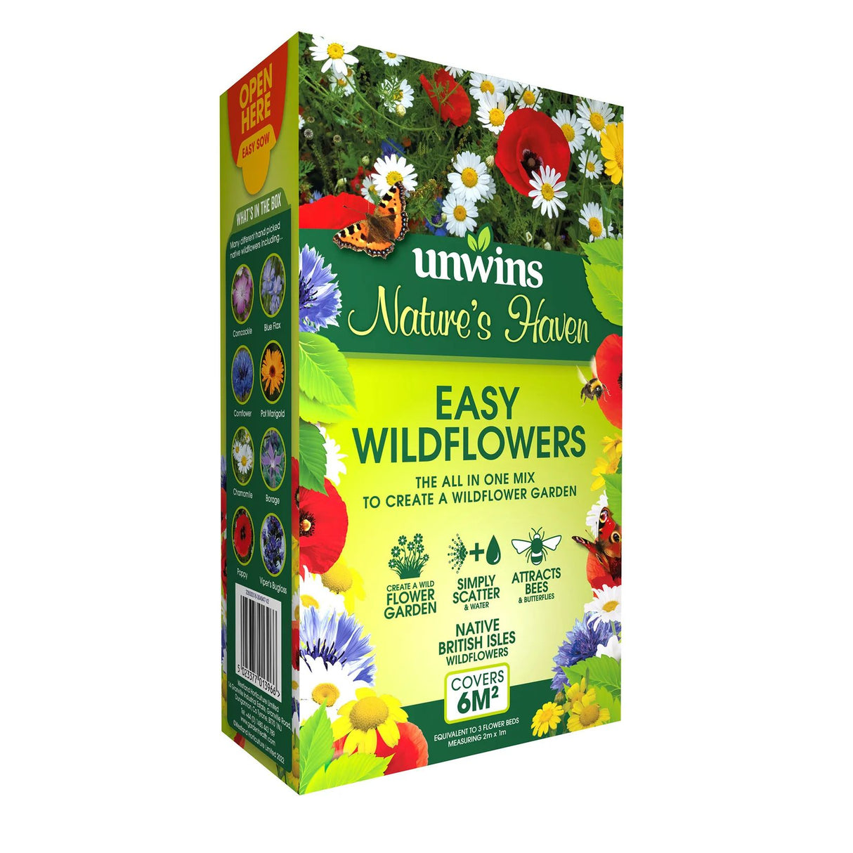 Unwins Nature’s Haven 1.2kg Easy Wildflowers Seed Mix