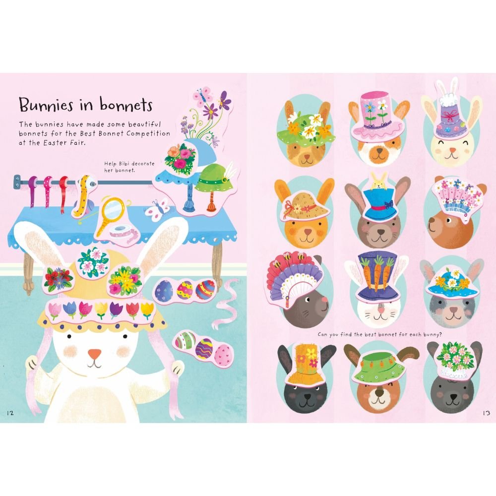 Usborne Little First Stickers - Bunnies - Old Railway Line Garden Centre