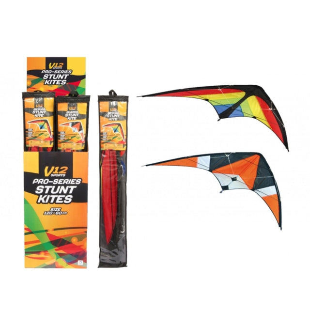V12 Sports Stunt Kite (Choice of 2) - Old Railway Line Garden Centre