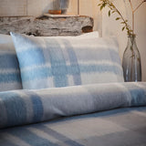 J Rosenthal Double Blue Verbier Brushed Cotton Duvet Cover Set