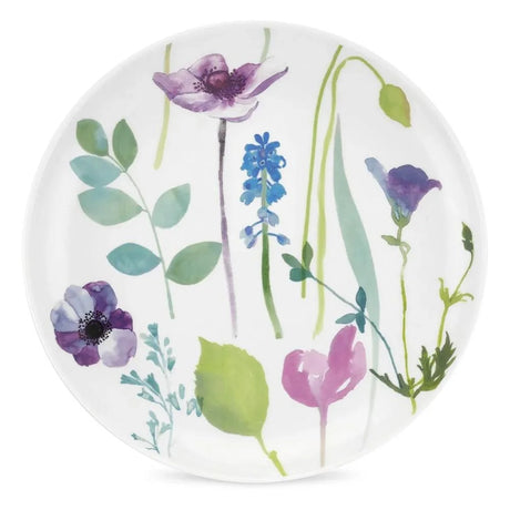 Portmeirion 28cm Water Garden Set of 4 Coupe Side Plates