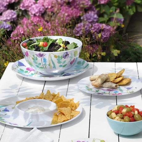 Portmeirion 28cm Water Garden Set of 4 Coupe Side Plates