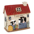 Village Pottery 14cm Cowshed Tealight - Old Railway Line Garden Centre