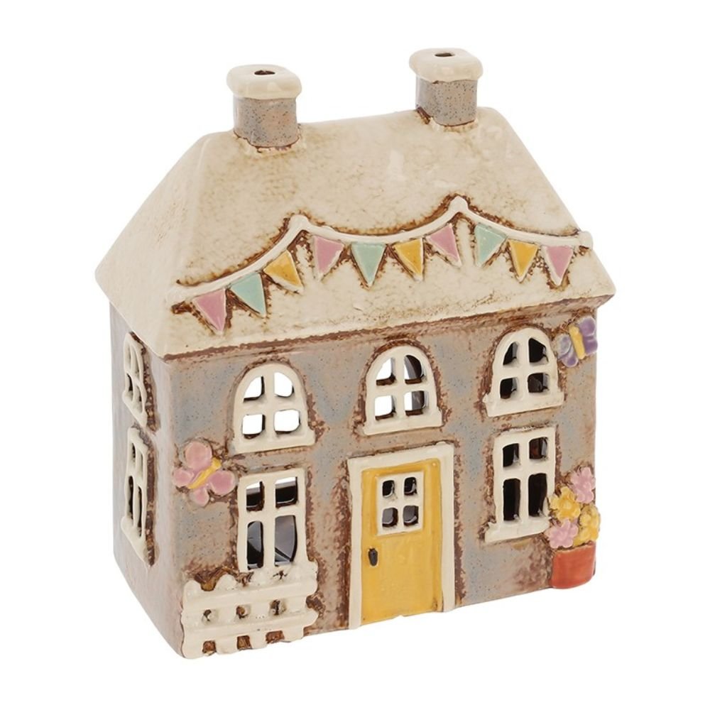 Village Pottery 14cm Garden Butterfly House Tealight - Old Railway Line Garden Centre