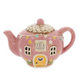 Village Pottery 20cm Tea Shop Teapot Tealight House - Old Railway Line Garden Centre