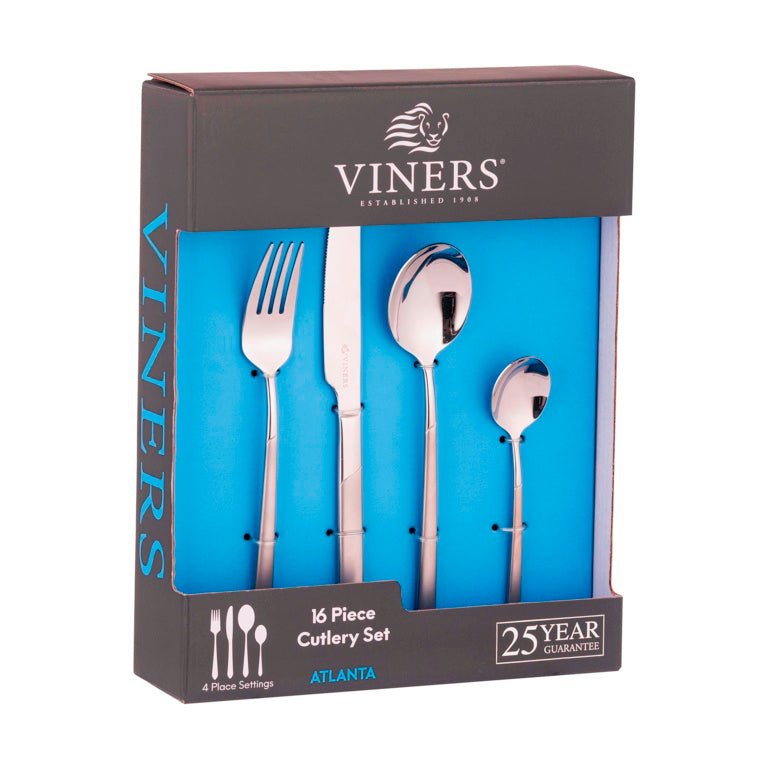 Viners Atlanta 18/0 Cutlery Set Giftbox - (Set of 16) - Old Railway Line Garden Centre