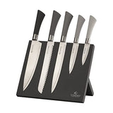 Viners Mono Mix Knife Block Giftbox - Grey - (Set of 6) - Old Railway Line Garden Centre