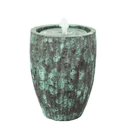 Virtue 50cm Ceramic Bair Turquoise Water Feature - Old Railway Line Garden Centre