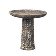 Virtue 50cm Stone Rustic Brown Bird Bath - Old Railway Line Garden Centre