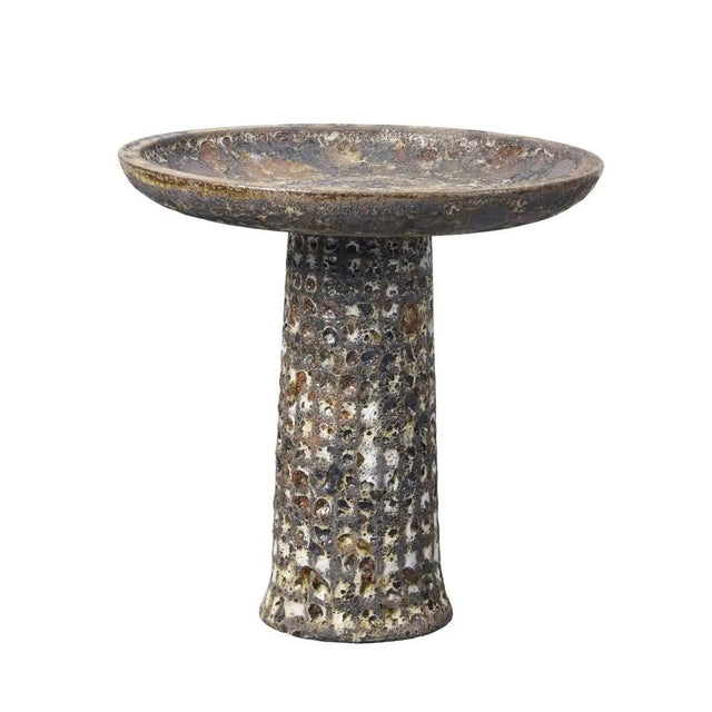 Virtue 50cm Stone Rustic Brown Bird Bath - Old Railway Line Garden Centre