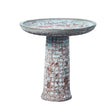 Virtue 50cm Stone Turquoise Bird Bath - Old Railway Line Garden Centre