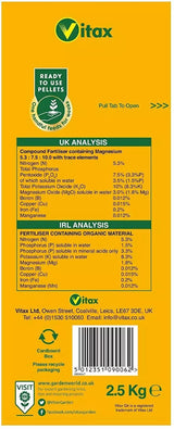 Vitax 2.5kg Q4 General All Purpose Fertiliser - Old Railway Line Garden Centre