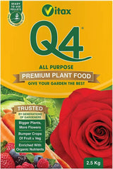 Vitax 2.5kg Q4 General All Purpose Fertiliser - Old Railway Line Garden Centre