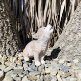 Vivid Arts 15cm Real Life Howling Wolf Cub Ornament