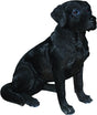 Vivid Arts 20cm Real Life Black Labrador Garden Ornament - Old Railway Line Garden Centre