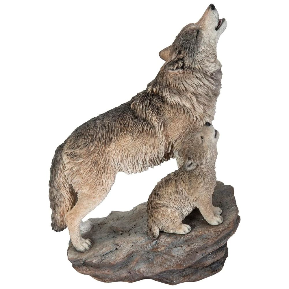 Vivid Arts 40cm Howling Wolves Ornament