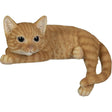 Vivid Arts24cm Real Life Small Laying Ginger Cat Garden Ornament - Old Railway Line Garden Centre