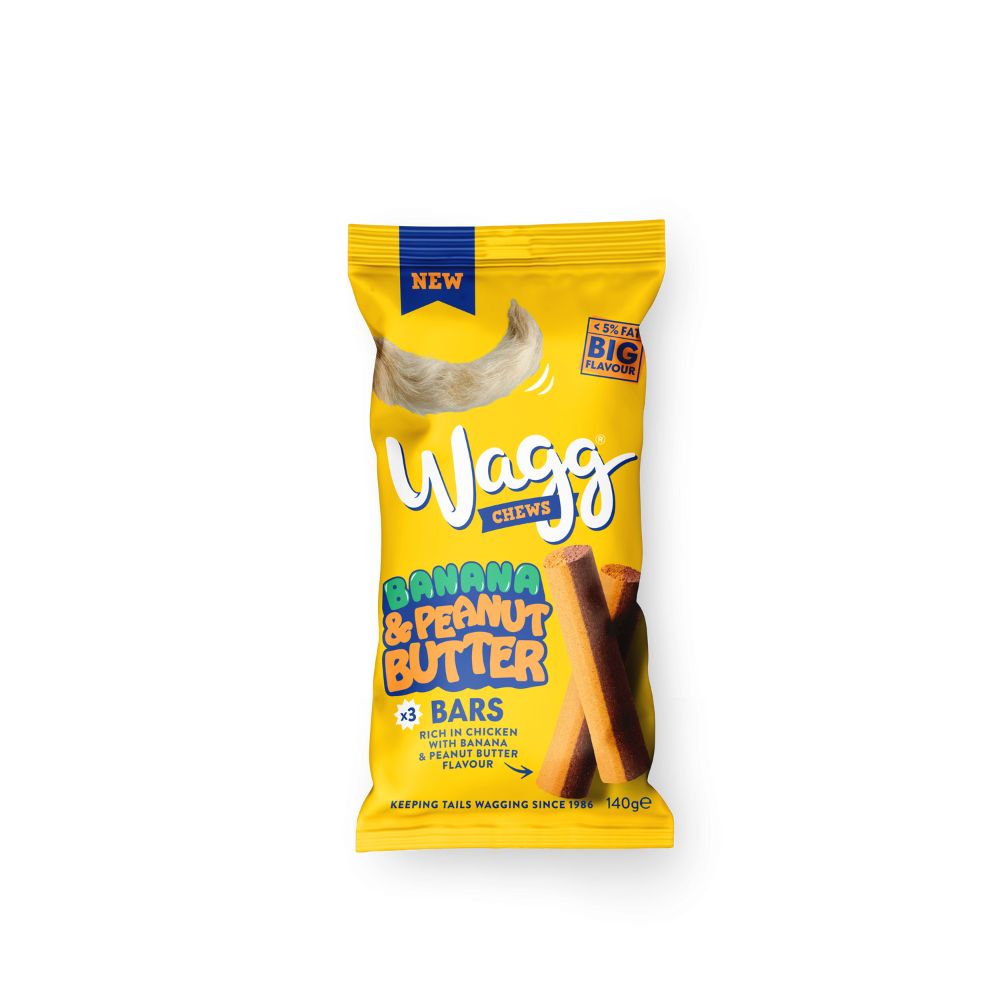 Wagg 140g Banana & Peanut Butter Bars Dog Treats