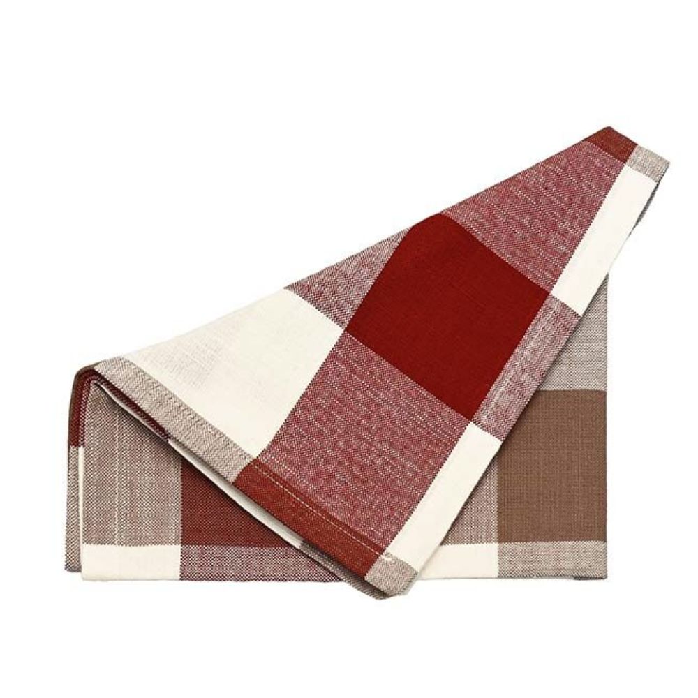 Walton & Co 45cm Vermont Napkin Merlot Mocha (Set of 4)