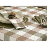 Walton & Co 230cm Vermont Tablecloth Olive & Mocha