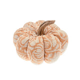 Walton & Co 25cm Burnt Orange Block Print Filled Pumpkin