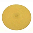 Walton & Co 35cm Circular Ribbed Placemat - Lemon - Old Railway Line Garden Centre