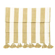 Walton & Co 40cm x 180cm Wide Stripe Table Runner - Honeydew - Old Railway Line Garden Centre