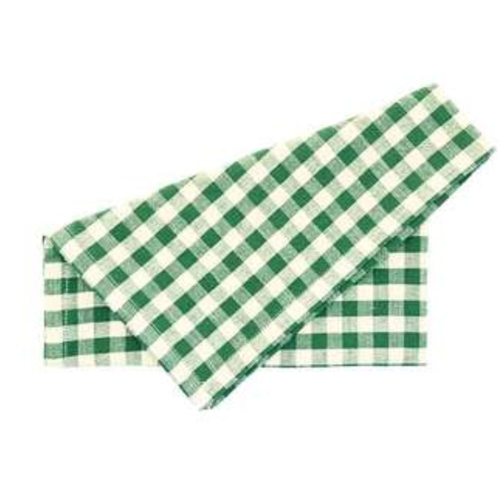 Walton & Co 46cm Green Gingham Napkin (Set of 4)