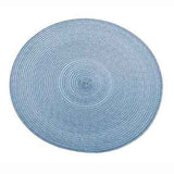 Walton & Co Circular Ribbed Placemat - Sky Blue - Old Railway Line Garden Centre