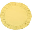 Walton & Co Circular Ruffle Edge Placemat - Butter - Old Railway Line Garden Centre