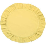 Walton & Co Circular Ruffle Edge Placemat - Butter - Old Railway Line Garden Centre