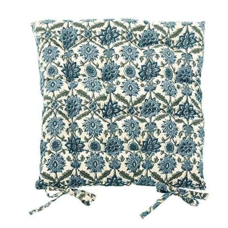 Walton & Co Kelmscott Seat Pad with Ties - Old Railway Line Garden Centre