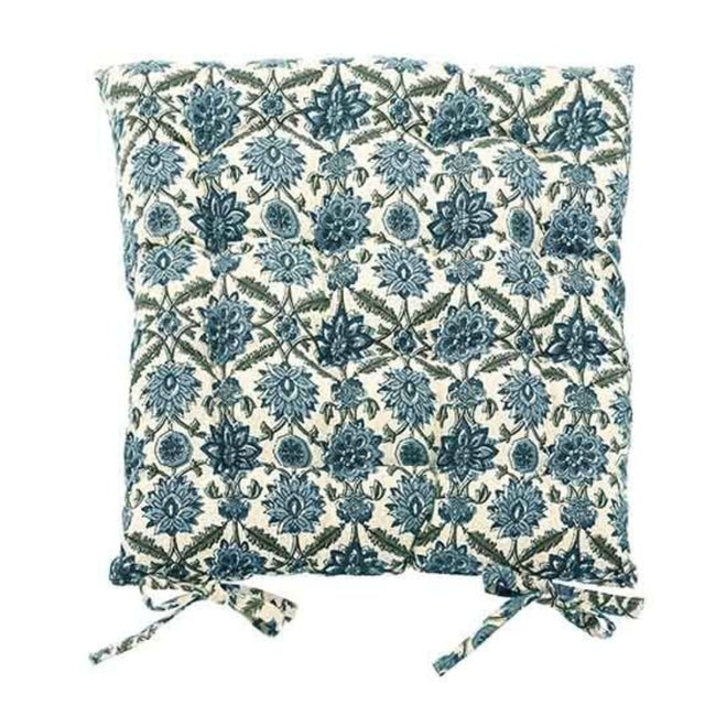 Walton & Co Kelmscott Seat Pad with Ties - Old Railway Line Garden Centre