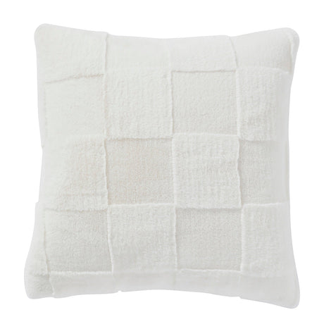 Walton & Co Margot Sheared Square Cushion Cream - Old Railway Line Garden Centre