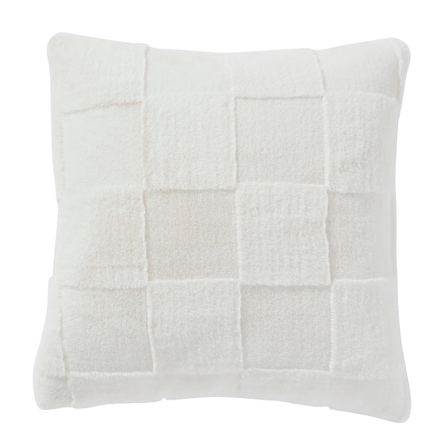 Walton & Co Margot Sheared Square Cushion Cream - Old Railway Line Garden Centre
