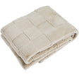 Walton & Co Margot Sheared Square Throw Oatmeal - Old Railway Line Garden Centre